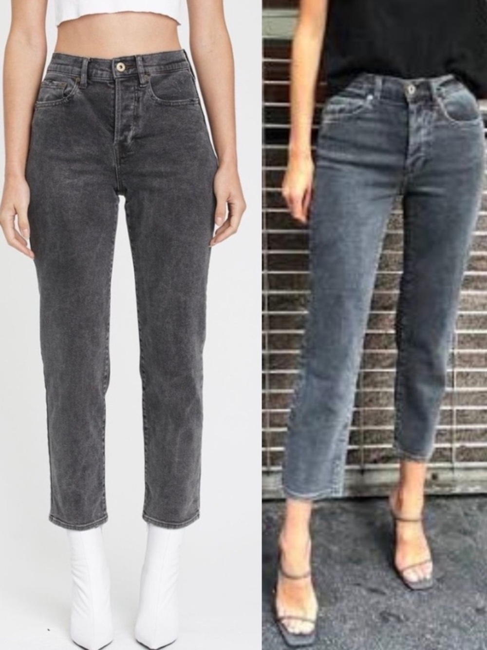 Pistola Charlie High Rise Straight Leg Cropped Jeans Memento Y2K Grunge Style